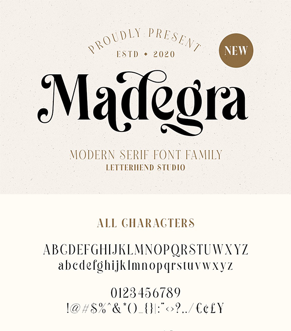 Madegra Serif Font