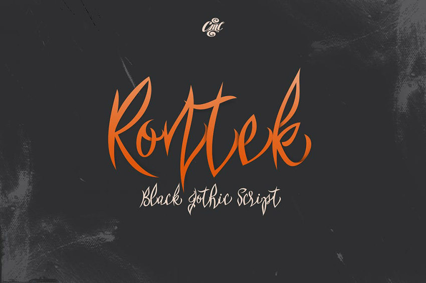 Rontek Gothic Script Font