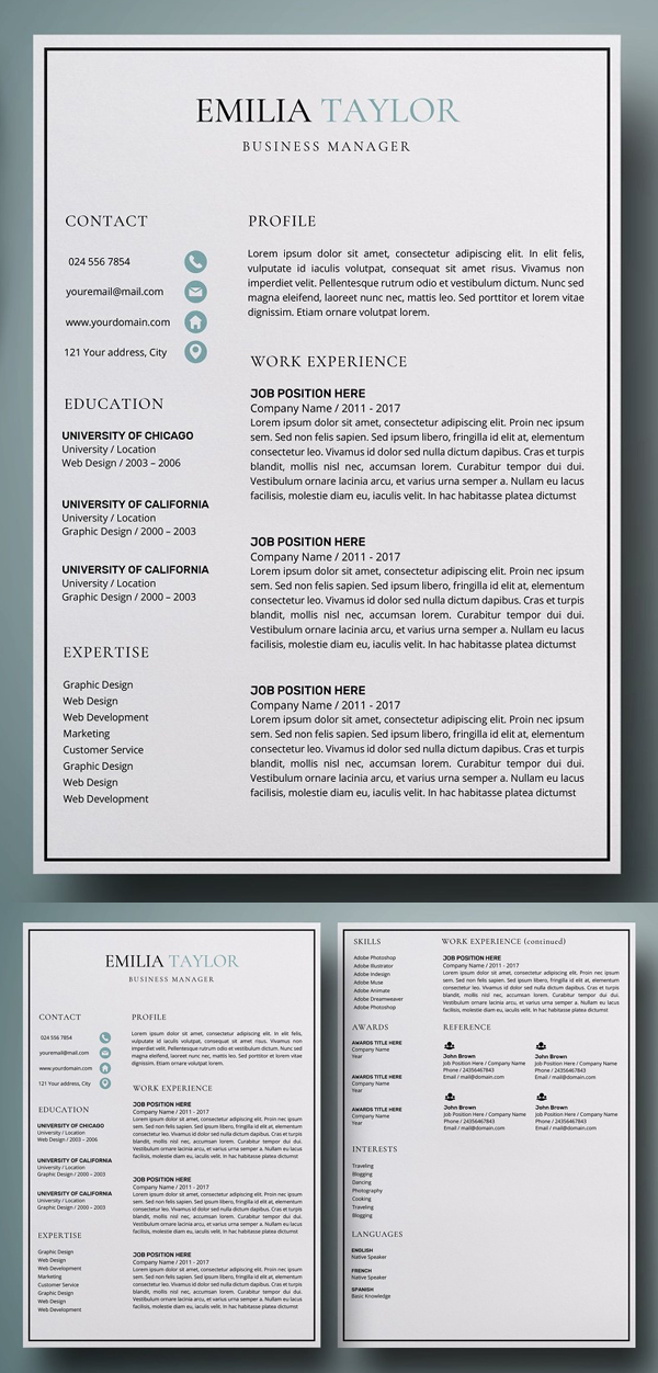 Swiss Resume Template from cdn.idevie.com