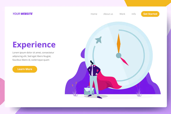 Experience - Landing Page
