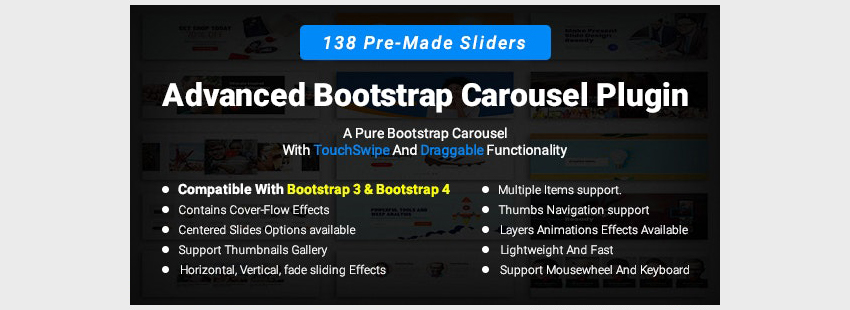 Advanced Bootstrap Carousel Plugin