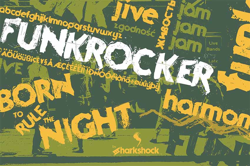 Funkrocker Distressed Font