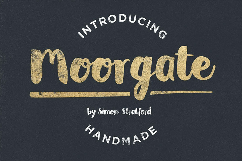 Moorgate Distressed Script Font