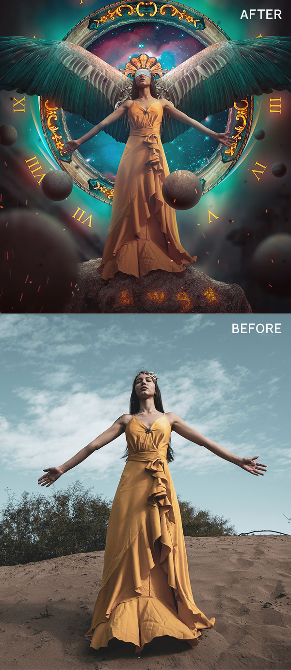 How to Convert Photography into Advanced Fantasy Portrait in Photoshop Tutorial