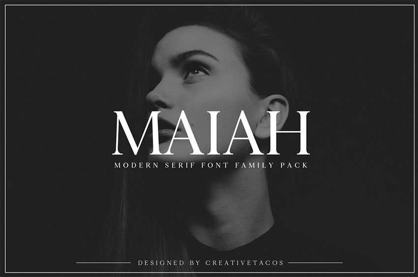 Maiah Serif Font Family Pack