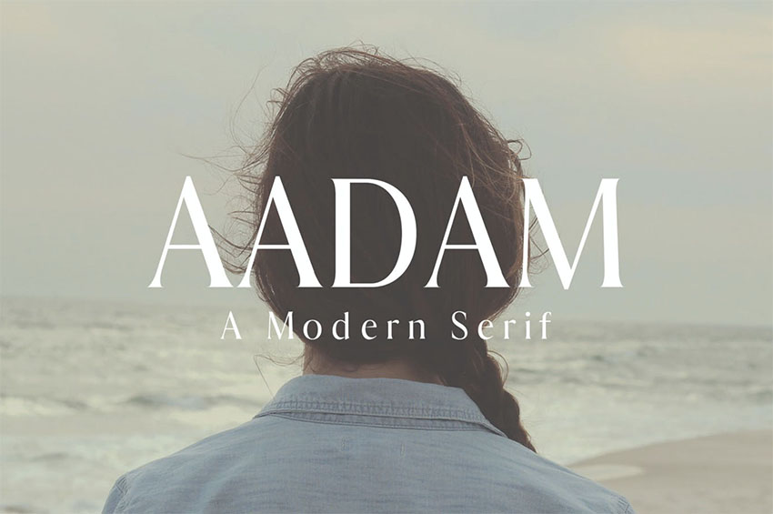 Aadam A Modern Serif Fonts Family