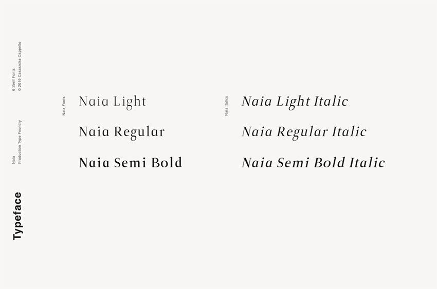 Naia - Sophisticated Serif Typeface OTF