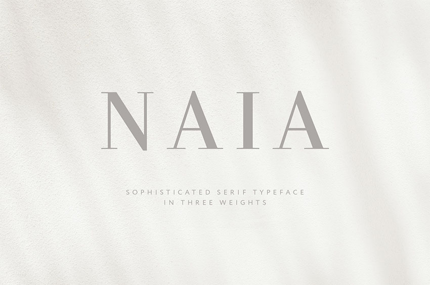 Naia - Sophisticated Serif Typeface OTF