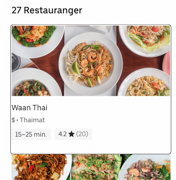 Link containing resturant information, dollar-icons, and customer reviews.