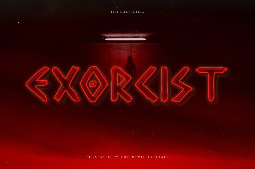 Exorcist Horror Film Font