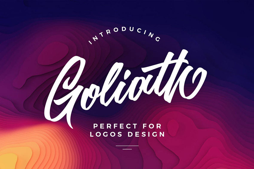 Goliath script font