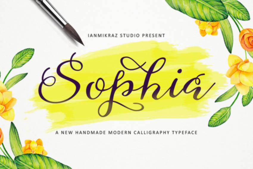 Sophia Script Font