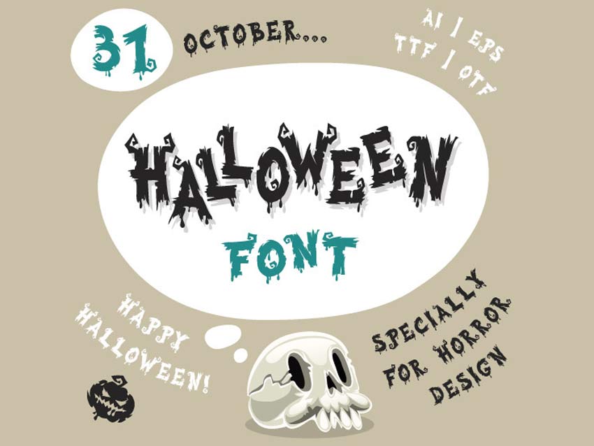 Halloween Old Horror Font