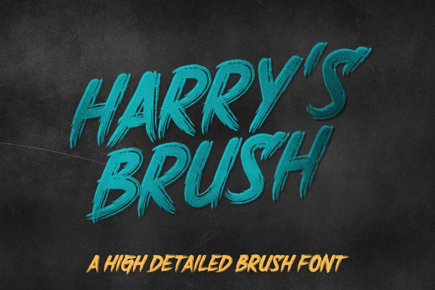 Harrys Brush Zombie Movie Font