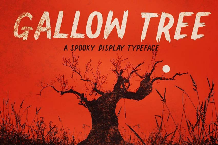 Gallow Tree Old Horror Movie Poster Font