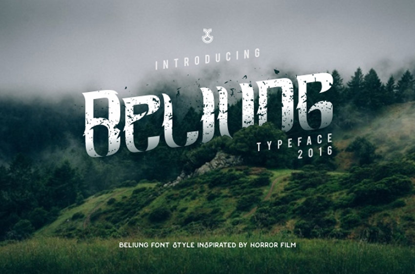 Beliung Creepy Font