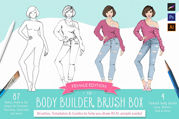 Procreate Body Builder Brush Box
