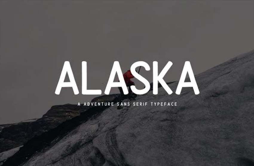 Alaska Adventure Sans Serif Type