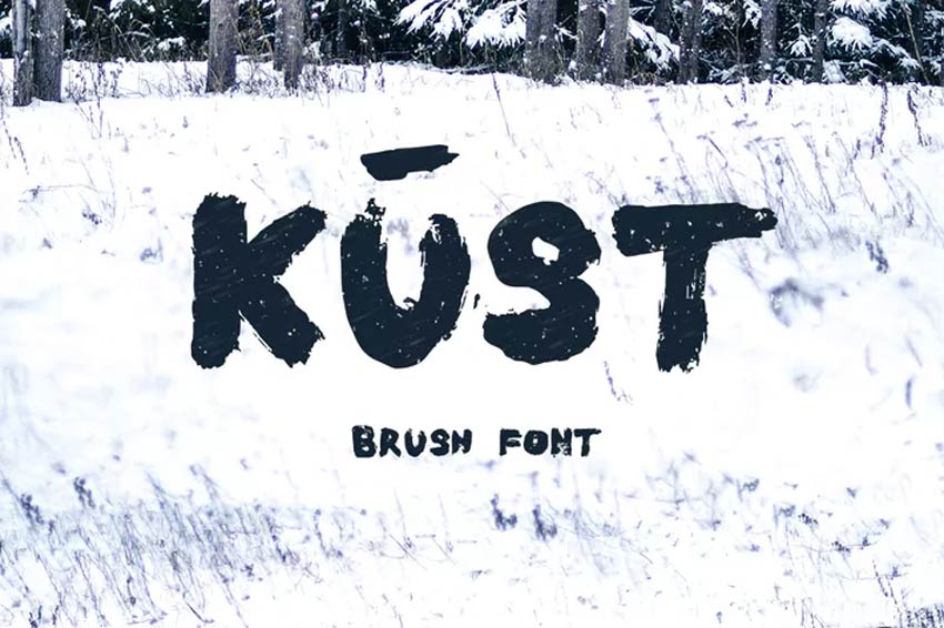 Kust Brush Font