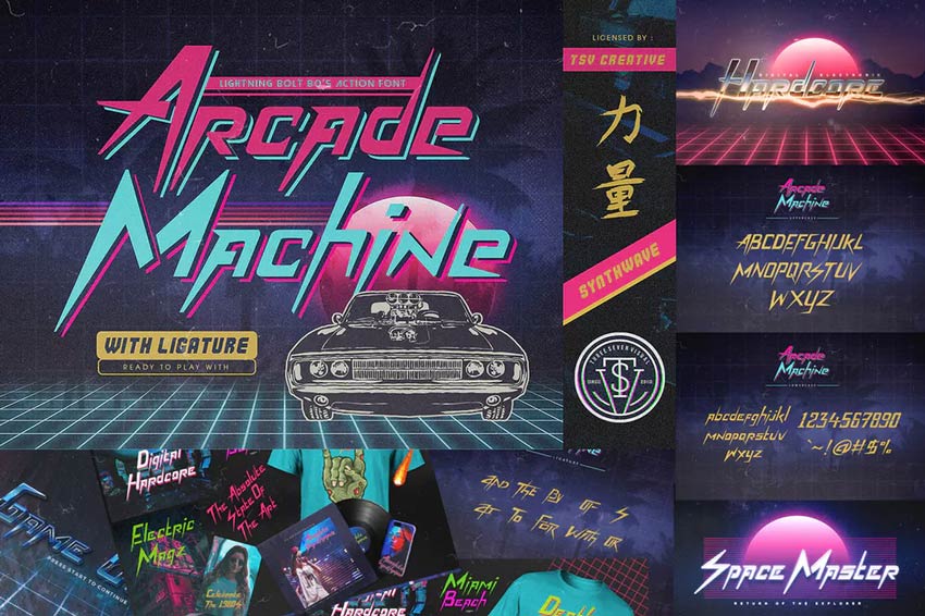 Arcade Machine 80s Retro Font