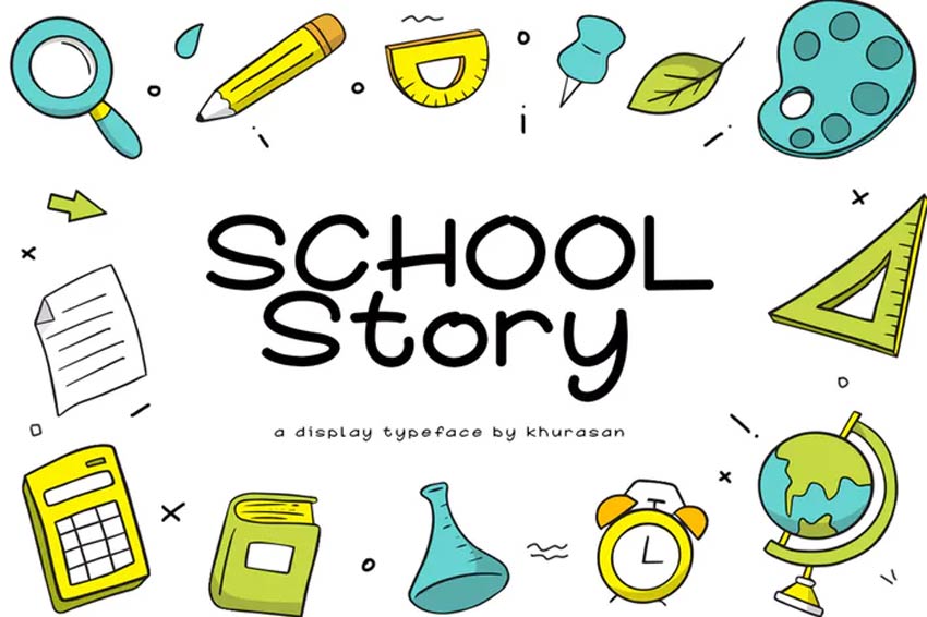 School Story 80s Font