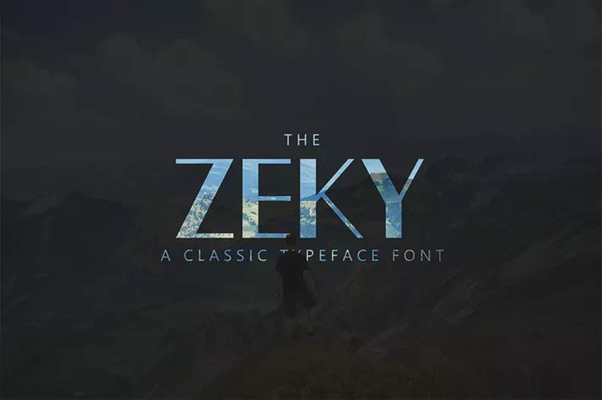 Zeky Typeface Font