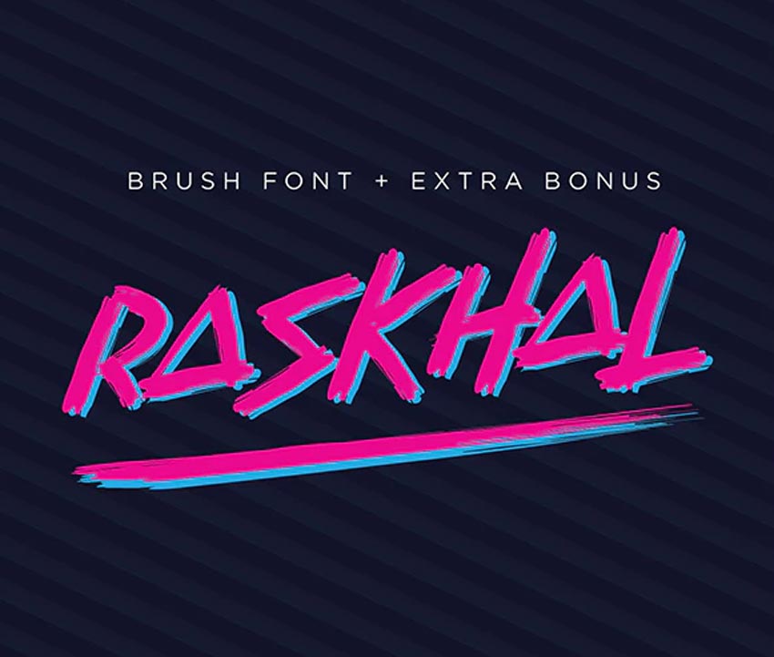 Raskhal 80s Font