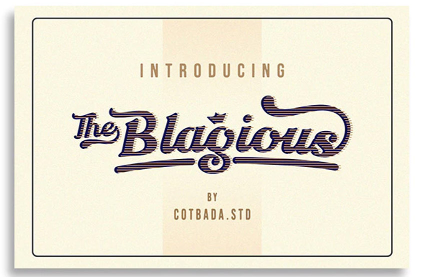 Blagious Bold Script 