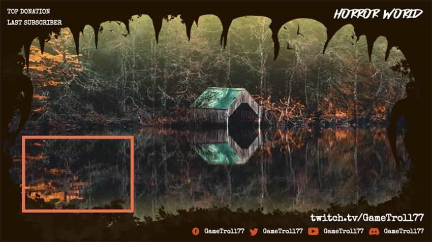 Horror World Twitch Overlay Maker With Web Frame