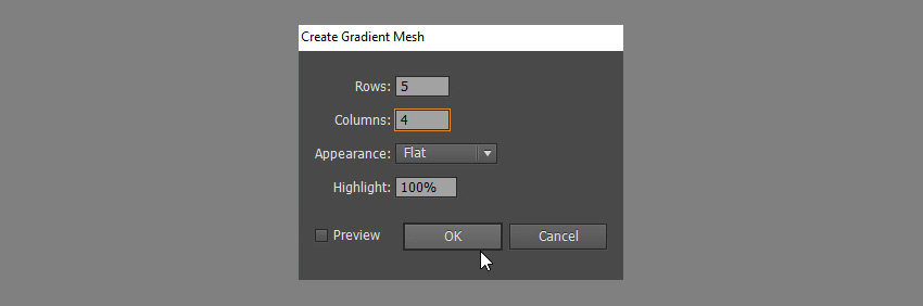 create gradient mesh