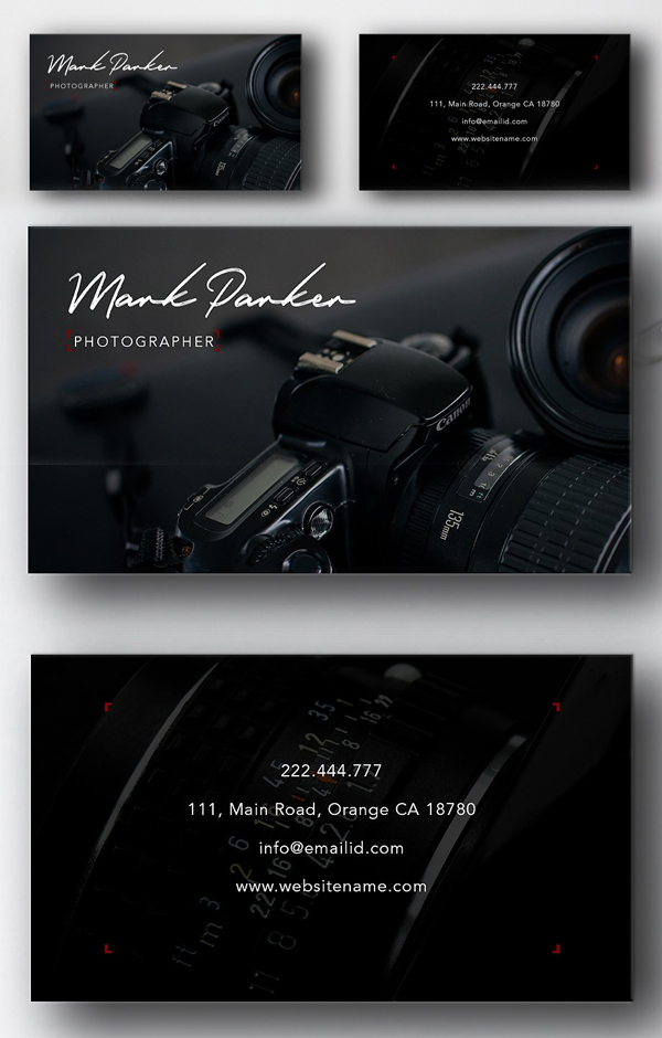 Photography professional card