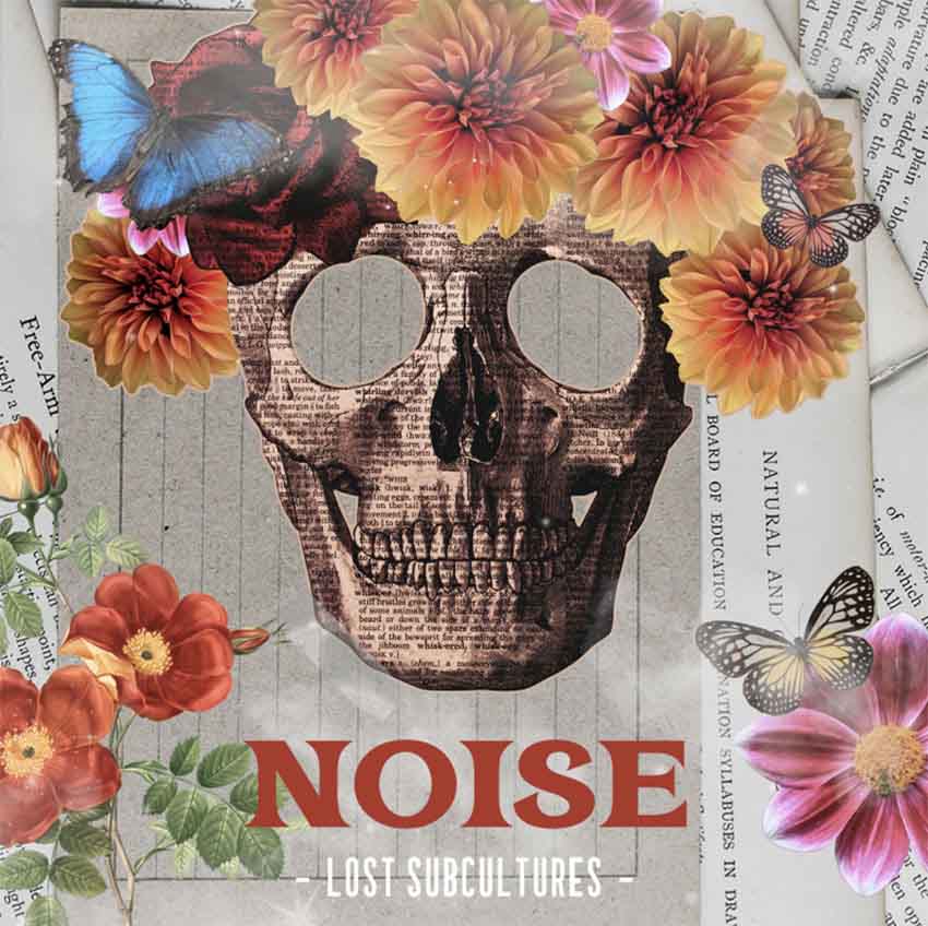 SoundCloud Album Cover Featuring Skeleton with Flowers