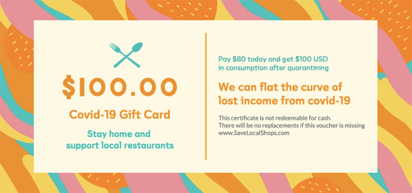 Business Gift Certificate Template