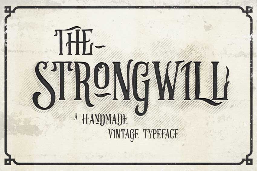 Strongwill Vintage Typeface