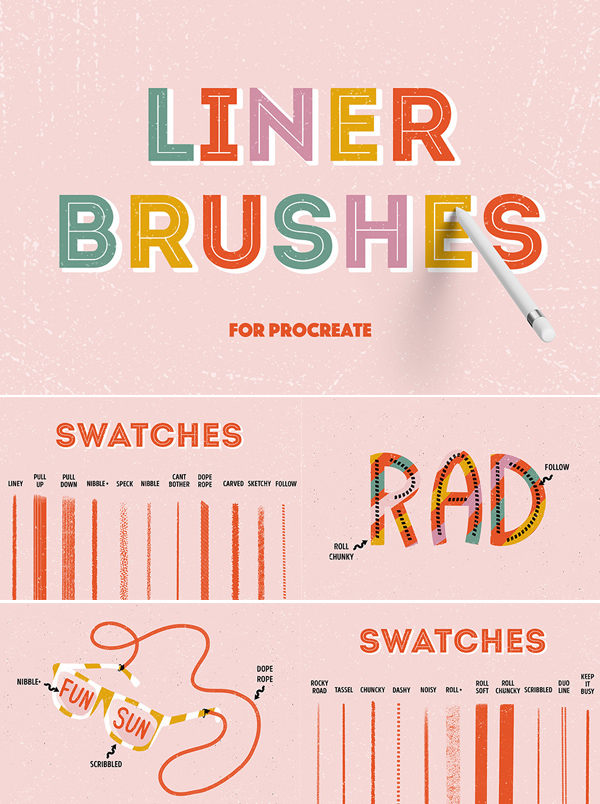 Free Liner Procreate Brushes