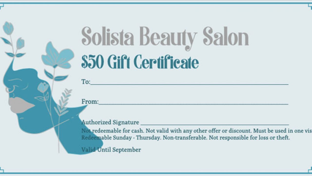 How to Make a Gift Certificate (Using an Online Gift Certificate Pertaining To This Certificate Entitles The Bearer To Template