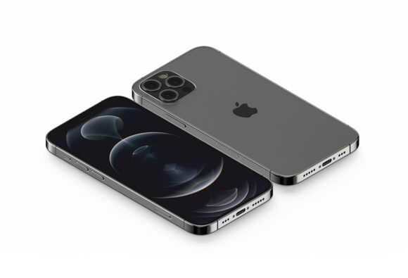 Isometric iPhone 12 Pro Mockup
