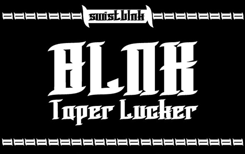 Blnk Taper Lucker Font