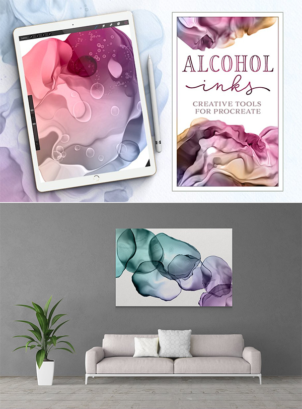 Dynamic Alcohol Inks for Procreate