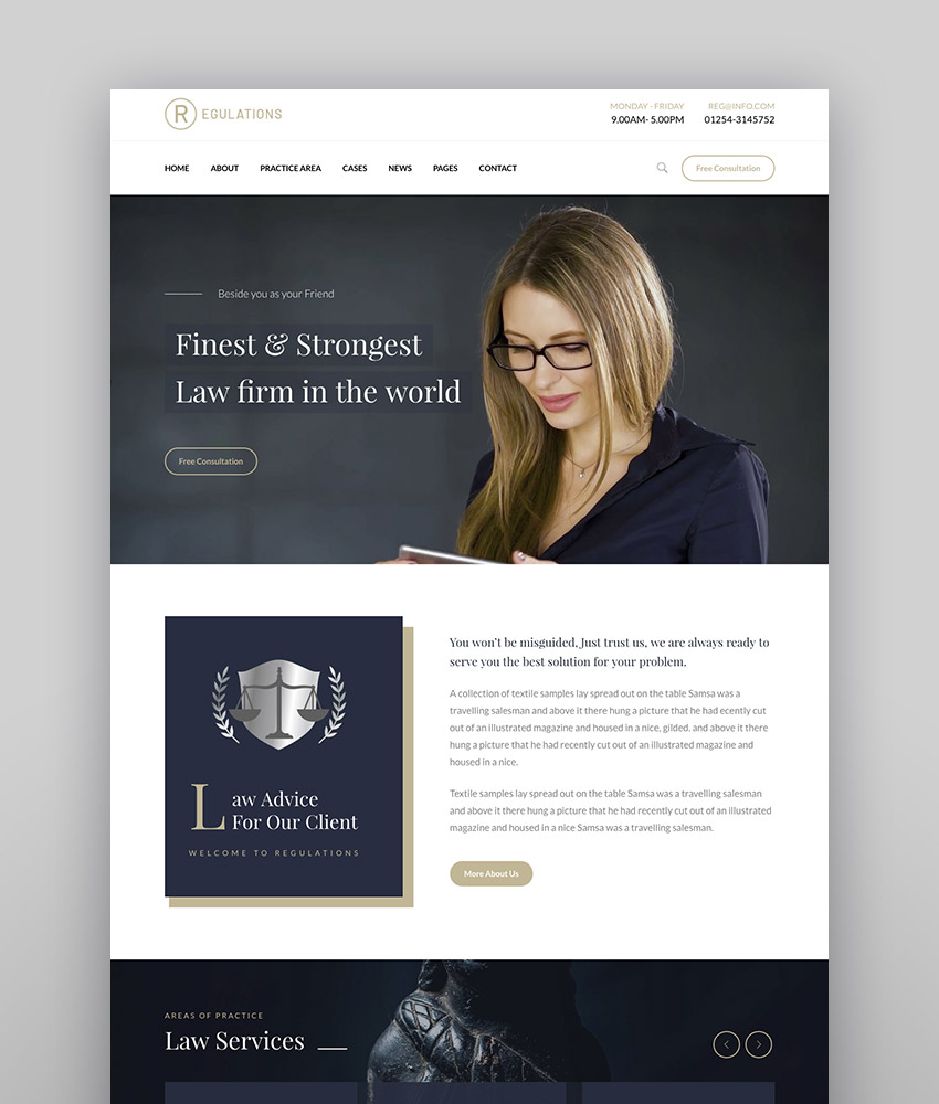 Regulations  Lawyers Attorneys and Law Firm WordPress Theme