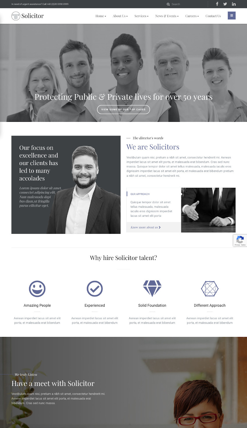 Solicitor - Law Business Responsive WordPress Theme