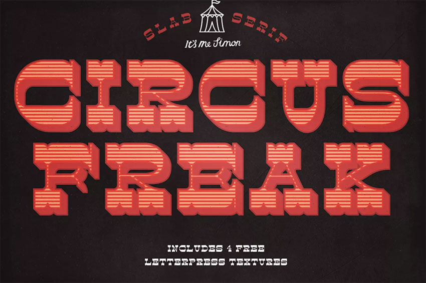Circus Freak Font Display Board Font