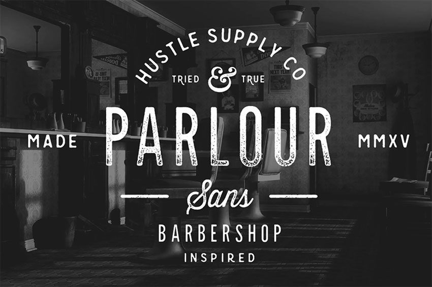 Parlour Sans Display Board Font