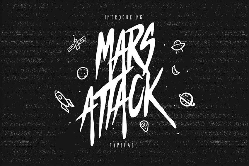 Mars Attack Display Typeface