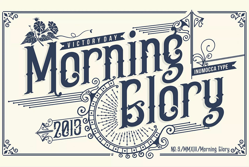 Morning Glory Font Display