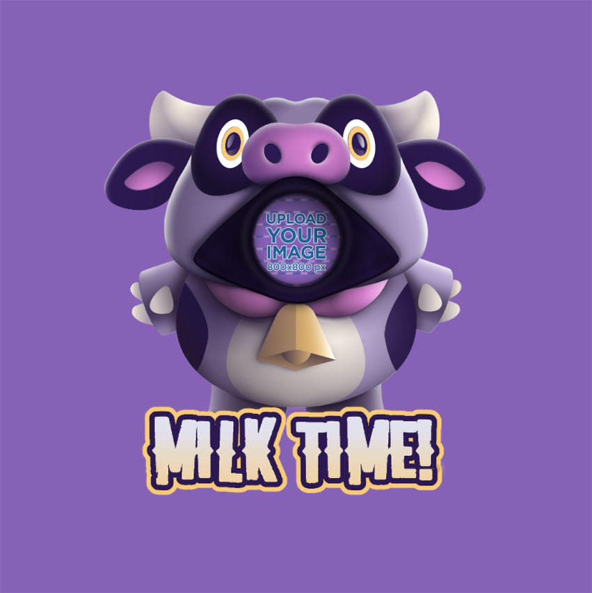 Twitch Emoji Featuring a Cow Inspired by Fall Guys