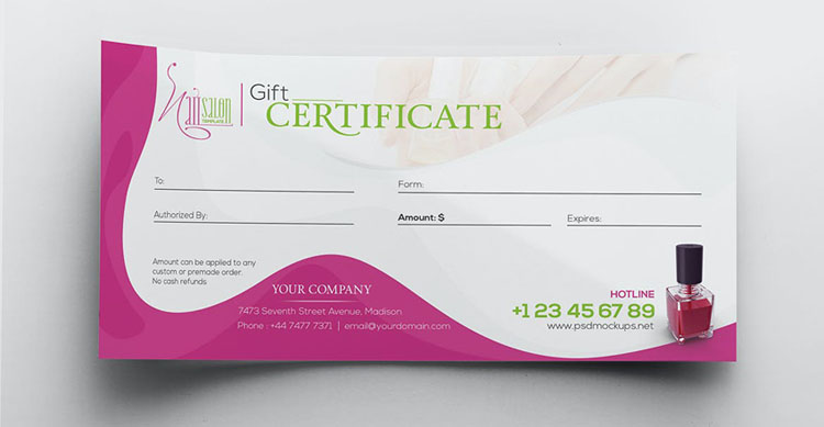printable gift certificate template