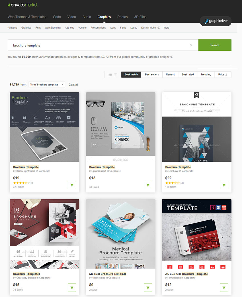 GraphicRiver Brochure Templates