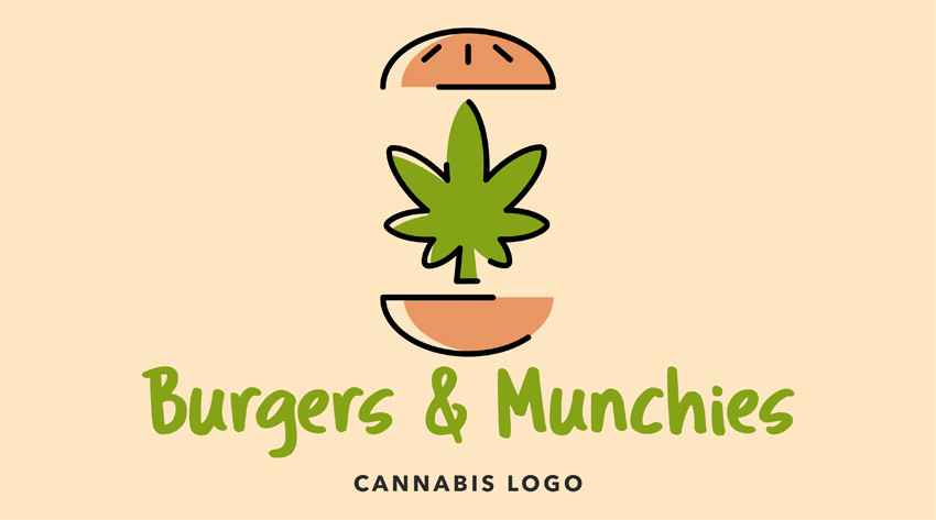 Funny Marijuana Logo
