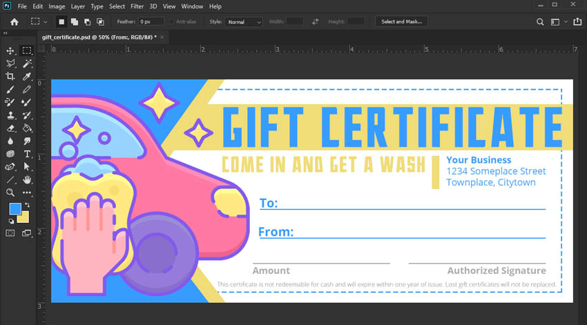 how to make a gift certificate